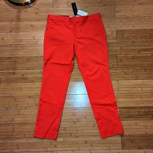 Banana Republic Sloan Red Trousers 6 NWT